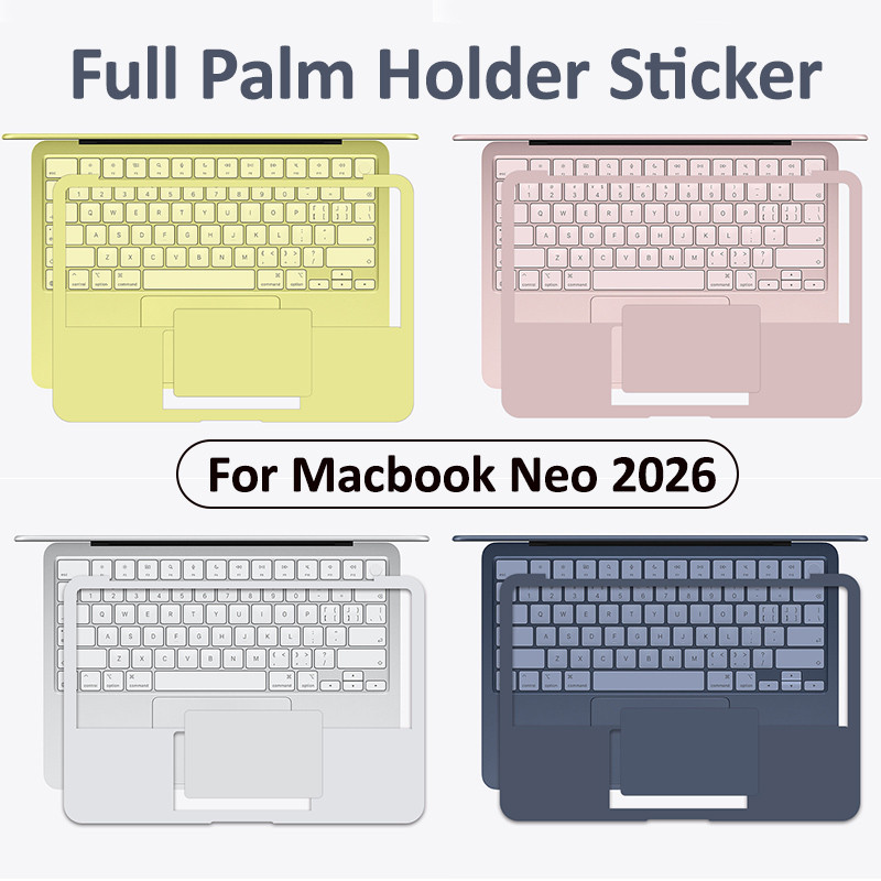 ฝาครอบฝ่ามือแบบเต็มสําหรับ Macbook Neo 13 นิ้ว A3404 สติ๊กเกอร์ผิวกันรอยขีดข่วนพร้อมฟิล์มแทร็กแพด