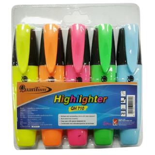 QUANTUM ปากกาเน้นข้อความ รุ่น QH-710 คละสี ขนาดแพ็ค 5 ด้าม