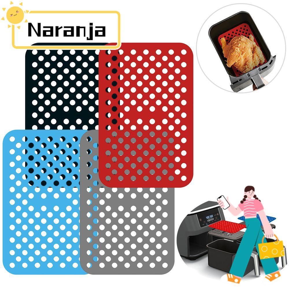 NARANJA Air Fryer Mat สี่เหลี่ยมผืนผ้า Nonstick Soft สําหรับ Ninja DZ201 Foodi สําหรับ Ninja Foodi D