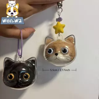 wen.W2 พวงกุญแจเก็บขนแมว กล่องใสจิ๋ว เก็บขนเป็นลูกกลม น่ารักมากกก 🐱✨