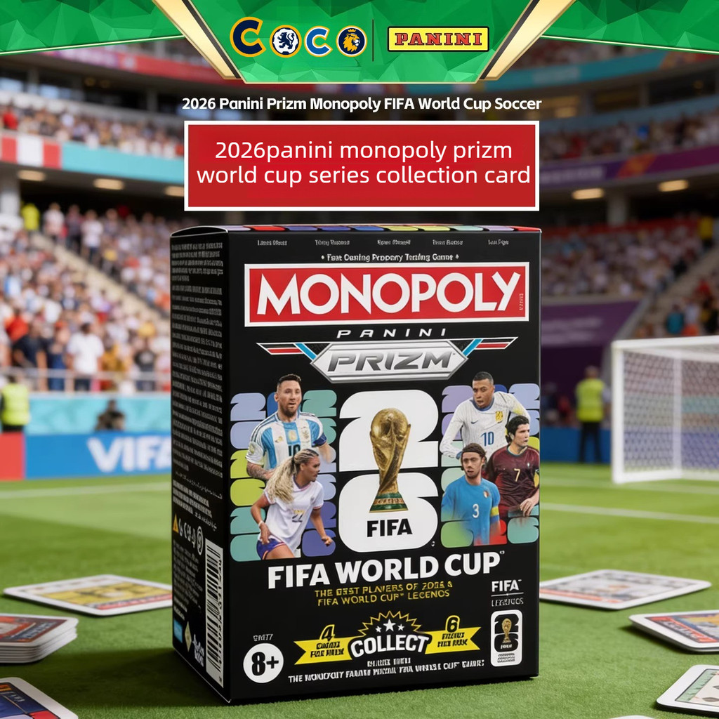 2026 Panini Panini Monopoly Prizm World Cup Panini Football Star Card Grenade Box รางวัล Yoka