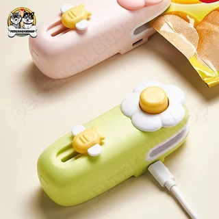 COD เครื่องซีลถุง 2 in 1 พกพา USBชาร์จ มีที่ตัดในตัว ถนอมอาหาร ซีลกันความชื้น อุปกรณ์ครัวเครื่องเล็ก