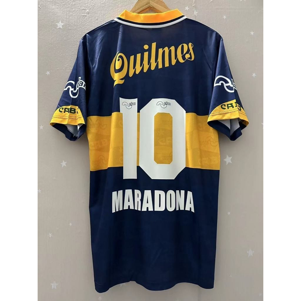เสื้อฟุตบอล Boca Juniors MARADONA ขนาด S-XXL ย้อนยุค คุณภาพสูง