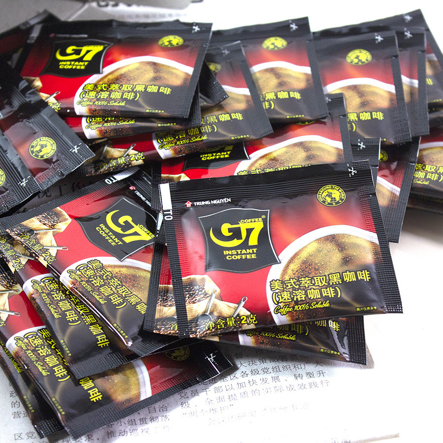 #DAYUFU# นําเข้าเวียดนาม G7 กาแฟ Central Plains G7 ผงกาแฟดําบริสุทธิ์ปราศจากซูโครส G7G7 9PTL