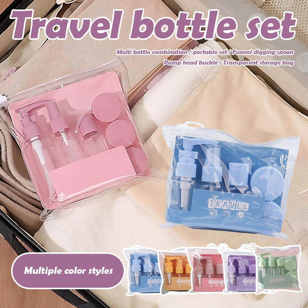 6in 1 Travel Bottles Kit Leak Proof Portable Toiletry Travel Cont ชุดเครื่องสําอางขวด Q3r2