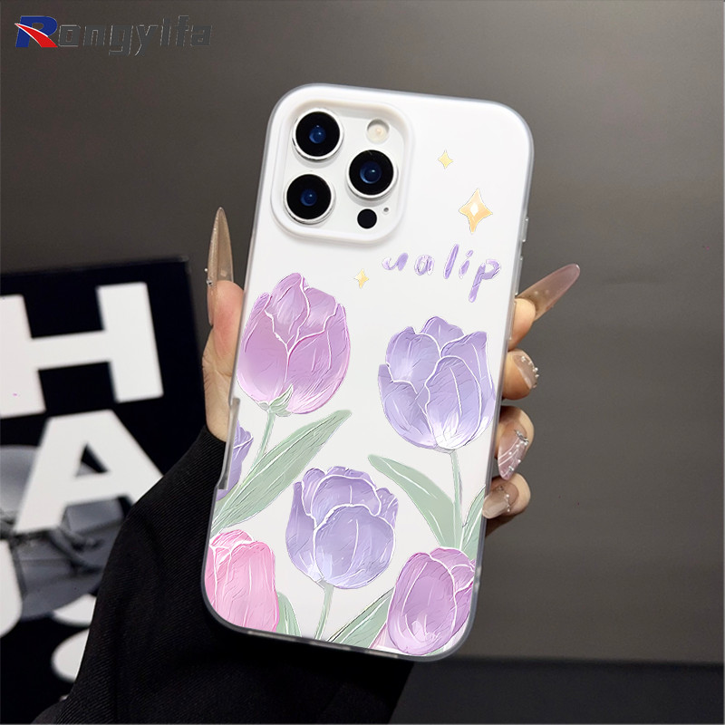 ดอกไม้สดสําหรับOPPO A5S A3S A2 A2X A2M A1 Pro A1K A1X A1i A1S 5G 4Gดอกไม้ปกการ์ตูนน่ารักสีลูกกวาด 2 