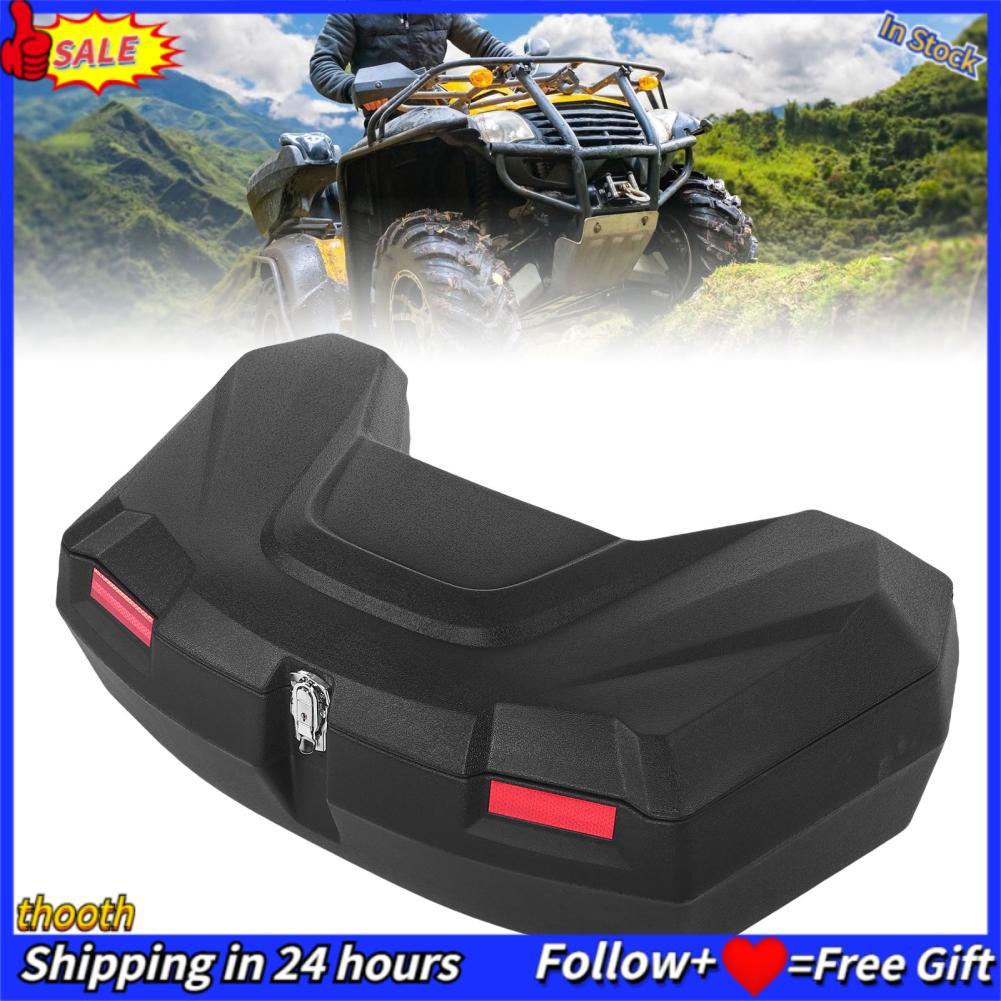 Thooth Thooth Depisuta 98L ATV ด้านหลังกล่องเก็บกันน้ำ Rack Cargo พร้อมเบาะพนักพิงและล็อคใช้งานร่วมก