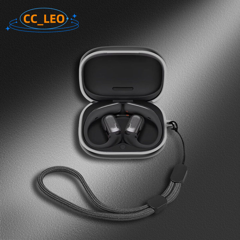 for Shokz OpenFit Pro T010 Case Cute Silicone Soft Case Suitable for Shokz OpenFit Pro Shockproof Shell Protective Sleeve with Cute Lanyard Pendant