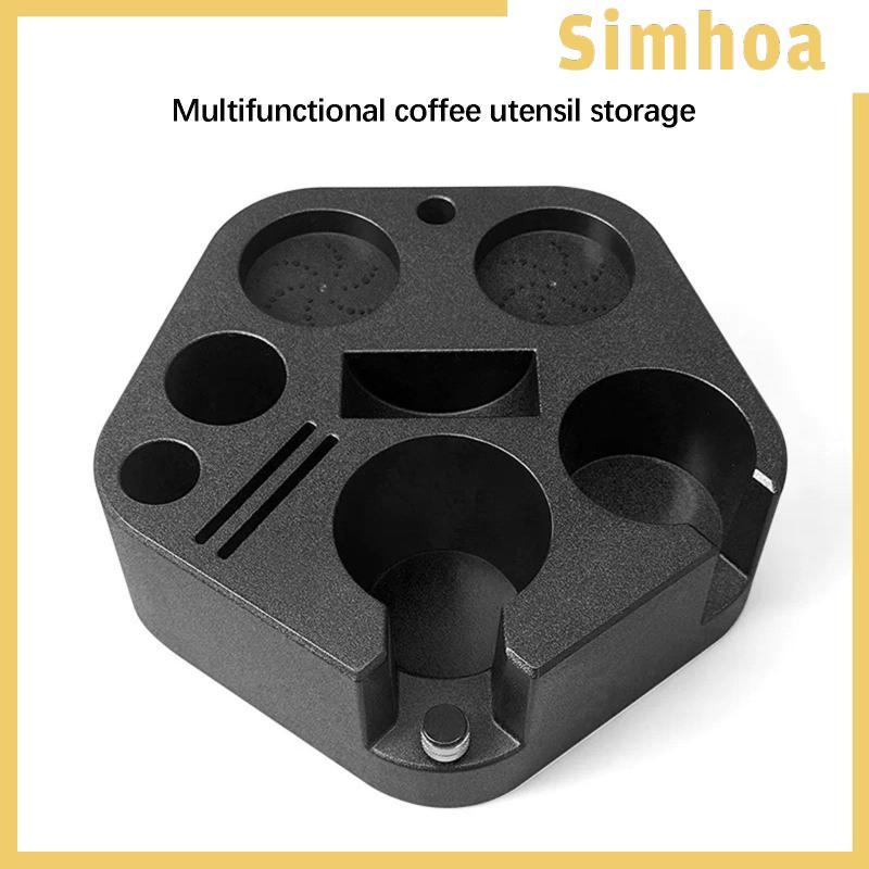 [SIMHOA] Espresso Station Tamper Base Compact Multifunctional Coffee Organizer ทําจาก PP ทําความสะอา