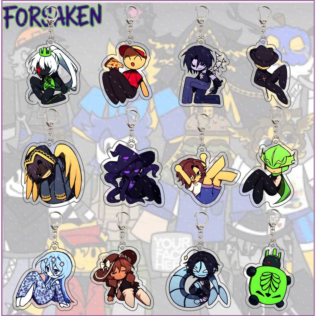 YT3 Roblox FORSAKEN พวงกุญแจอะคริลิคกระเป๋าเป้สะพายหลังจี้การ์ตูนน่ารักกระเป๋าอุปกรณ์เสริมอะนิเมะ Periphery