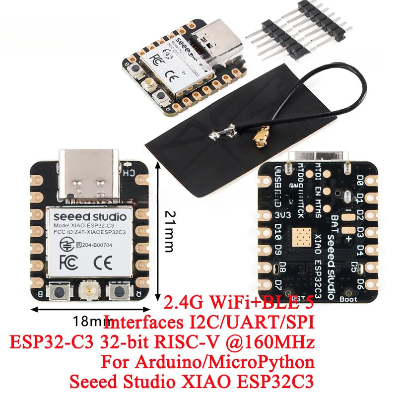 2 ชิ้น/1 ชิ้น ESP32C3 ดูสตูดิโอ XIAO BLE WIFI ไร้สายบลูทูธ Development Board โมดูล ESP32 Tiny MCU 4M