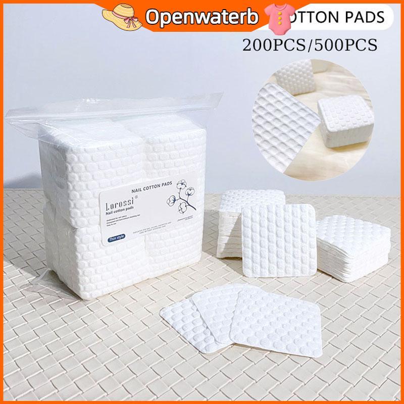 [KAN] 200/500 ชิ้นสําลีเล็บ Pad Polish Remover เจลทําความสะอาดเล็บผ้าเช็ดปาก Lint-Free ผ้าเช็ดทําความสะอาดผ้าฝ้ายแผ่นกระดาษเคลือบเงาเครื่องมือ FXH