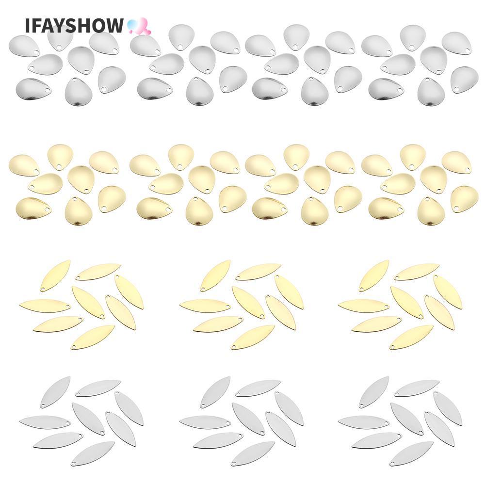 IFAYSHOW เลื่อมนิกเกิลเรียบ 20 ชิ้น สำหรับงานประดิษฐ์