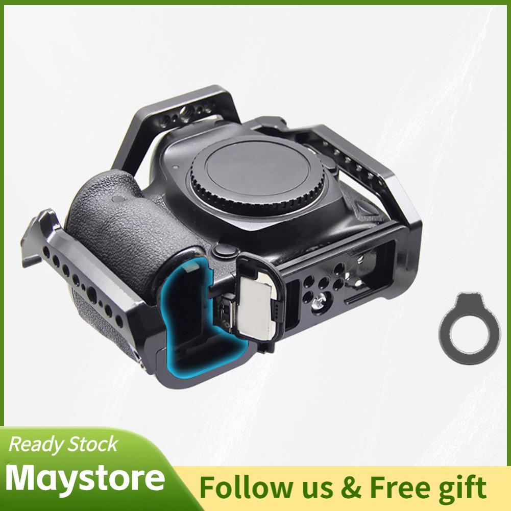 Maystoree Maystoree กล้องสำหรับ 5DMark3 5DMark4 อลูมิเนียมทนทาน Stabilizer วิดีโอ RIG พร้อมรูเกลียวร