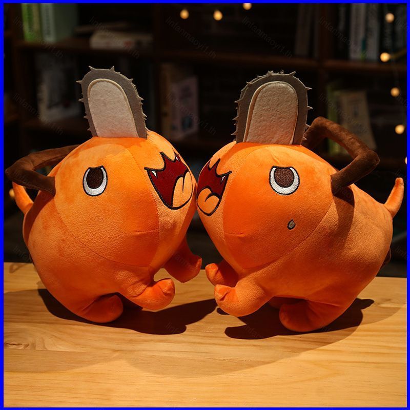 LF1 40 ซม.อะนิเมะ Chainsaw Man Denji Plushie พวงกุญแจ Pochita ตุ๊กตาตุ๊กตาของเล่นตุ๊กตากระเป๋าจี้คอส