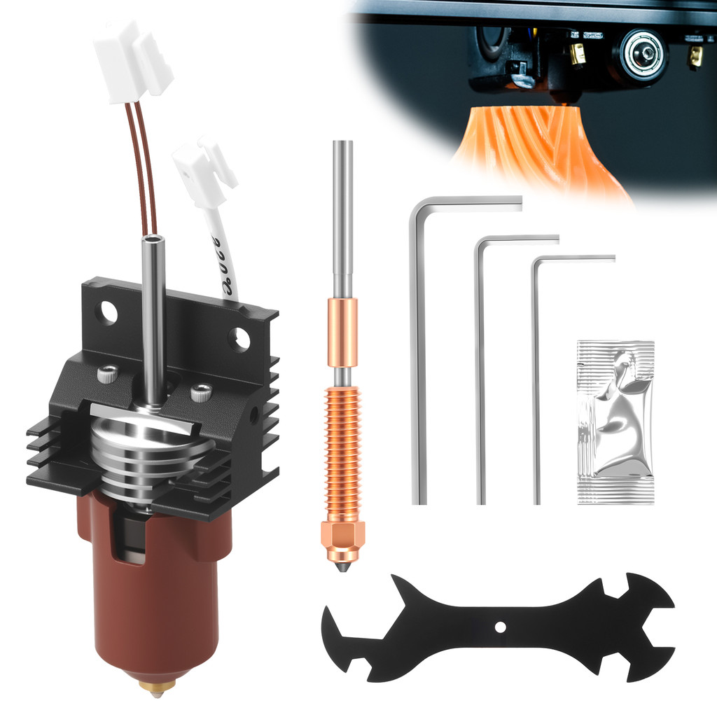 โลหะทั้งหมดรวม Hotend ชุดสําหรับ K1/K1 Max/K1C 3D เครื่องพิมพ์เซรามิคความร้อนบล็อก Hotend ชุด SHOPSB