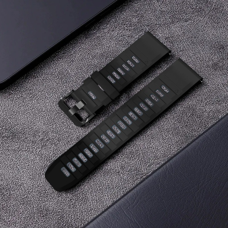 22 มม.Dual-Color Sport สายซิลิโคนสําหรับ Redmi Watch 5 Active/ 5 Lite สําหรับ Huawei นาฬิกา GT6/GT5/GT4 46 มม.สําหรับผู้ชายผู้หญิง - รูปที่ 5