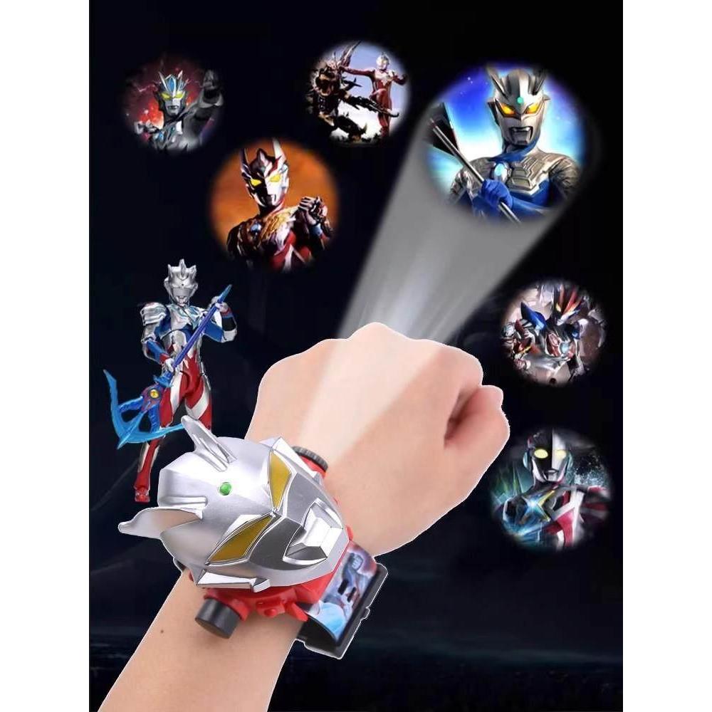 นาฬิกาฉายภาพ Ultra Man และสร้อยข้อมือ Transformers Superman สำหรับเด็ก เป็นของขวัญวันเกิดที่เหมาะเจา