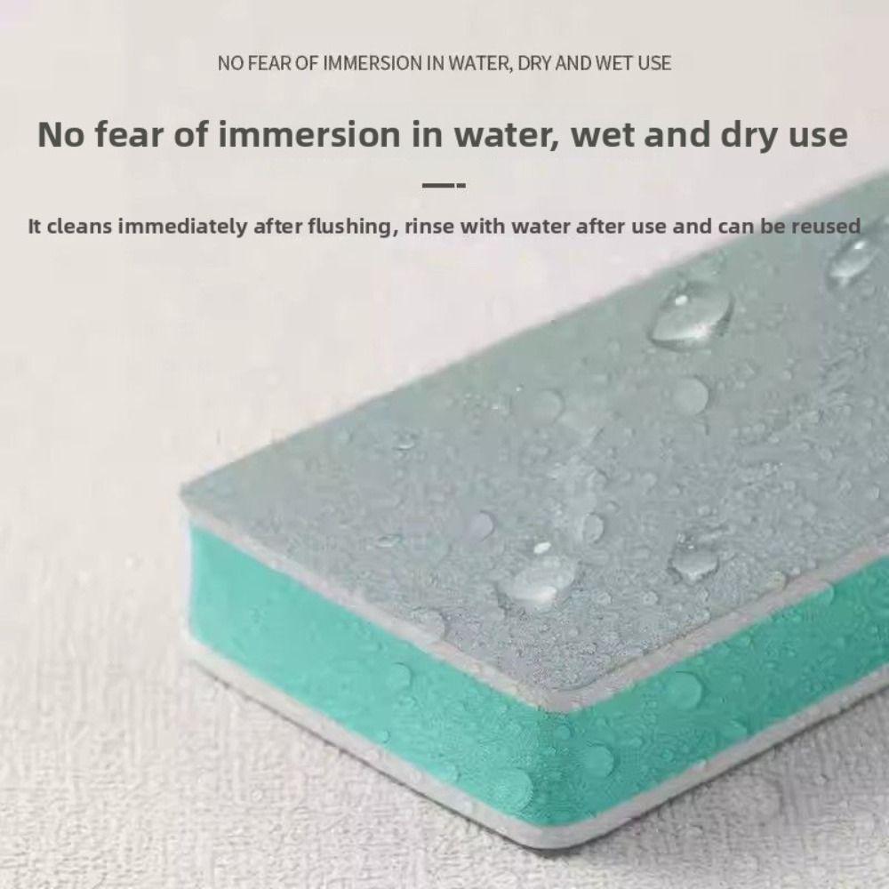 ผ้าเช็ดตู้ปลา,อีวา แปรงตู้ปลายืดหยุ่นสูง ขจัดตะกรันแบบพกพาไม่มีแปรงขัดมุมตายสําหรับทําความสะอาดเครื่องหมายน้ําบนกระจกใน - รูปที่ 4