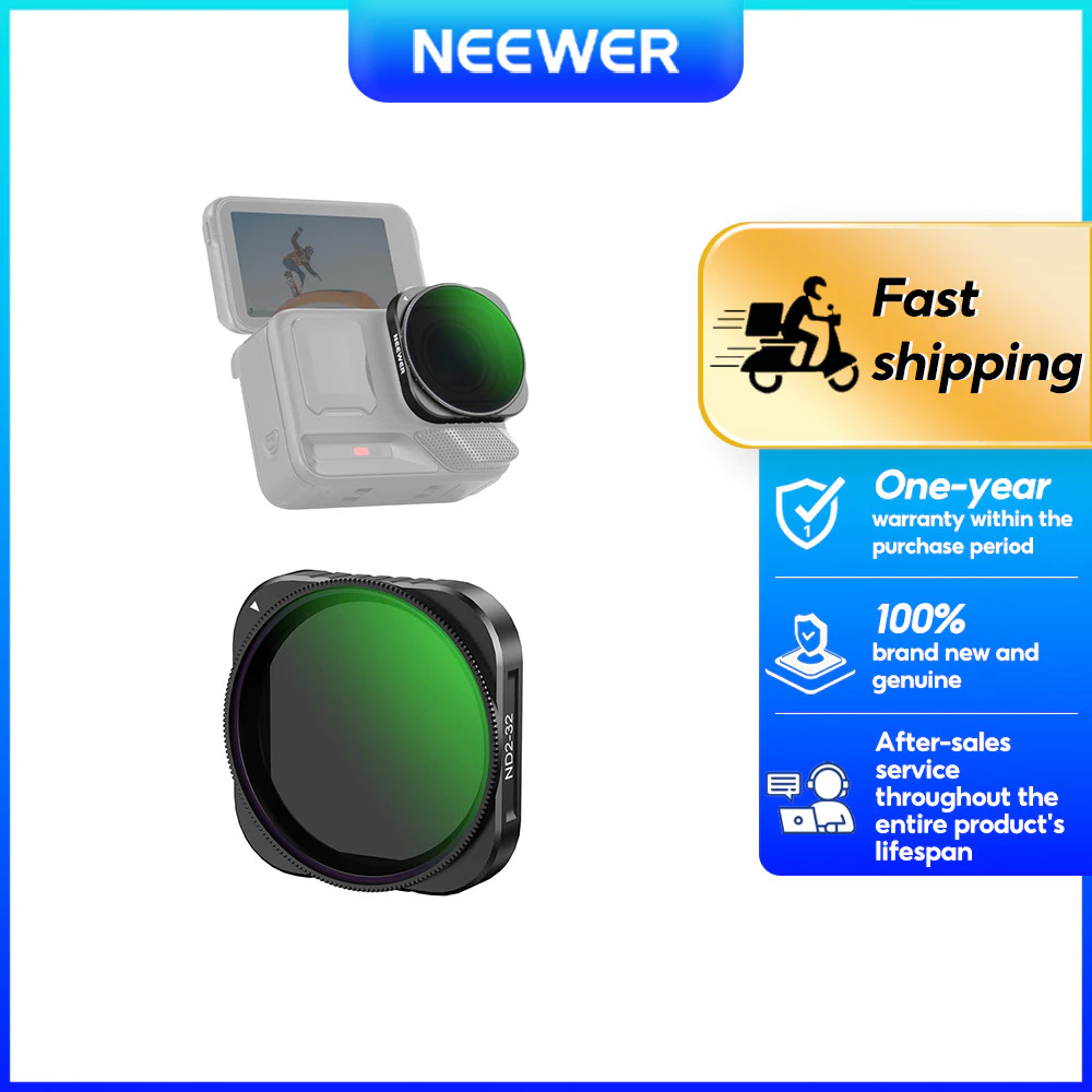 ตัวกรอง NEEWER Variable ND2-32 เข้ากันได้กับ Insta360 Ace Pro/Ace Pro 2