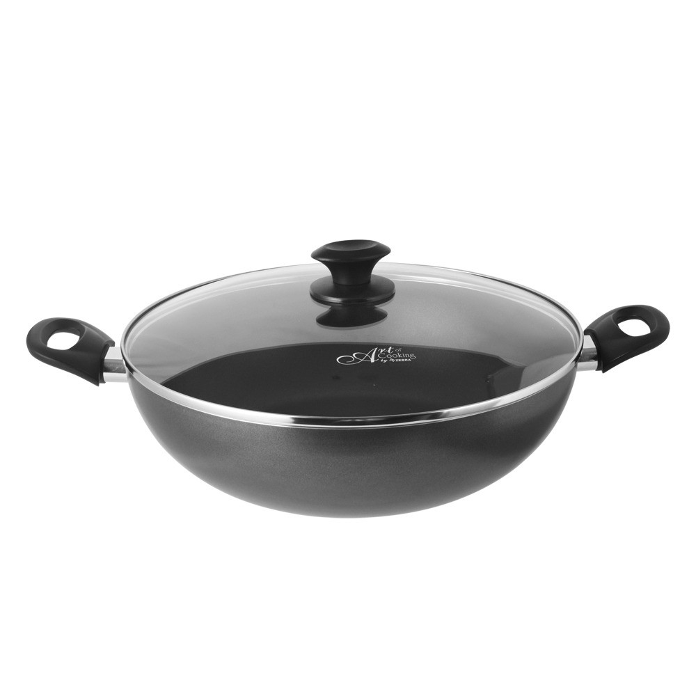 Zebra Extreme Plus Non Stick กระทะพร้อมฝาแก้ว (32 ซม.)