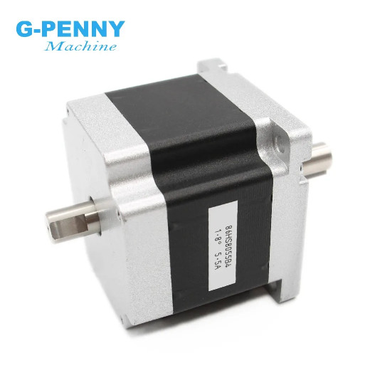 G-Penny Nema34 86HS8055B4 Dual Shaft 5.5A 8.7Nm 1.8 Deg. ง=14มม. สําหรับเครื่องกัดซีเอ็นซีงานไม้เครื