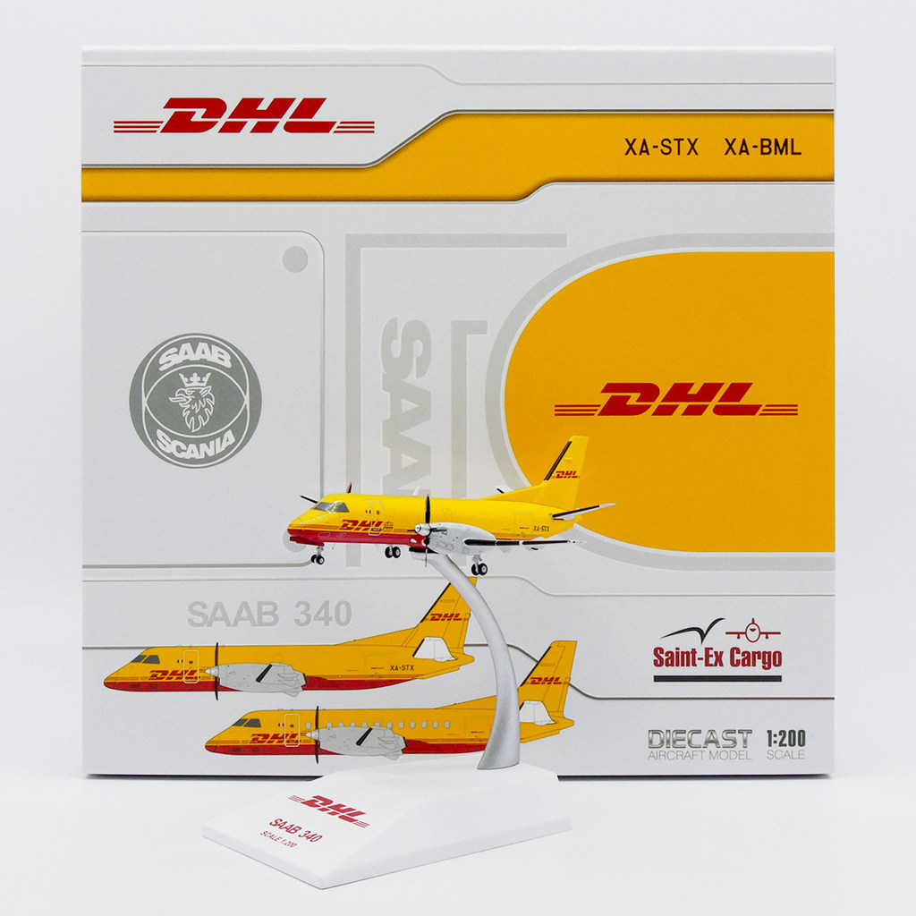 JC Wings XX20466 DHL Dunho Saab 340A XA-STX 1: 200 รุ่นโลหะผสม