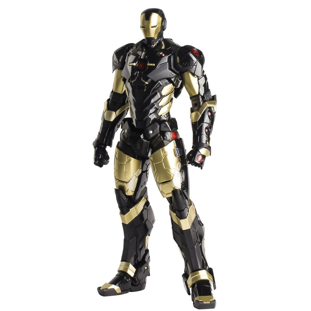 RE:EDIT IRON MAN #06 MARVEL NOW! version BLACK X GOLD Non-scale PVC & ABS Painted Movable Figure