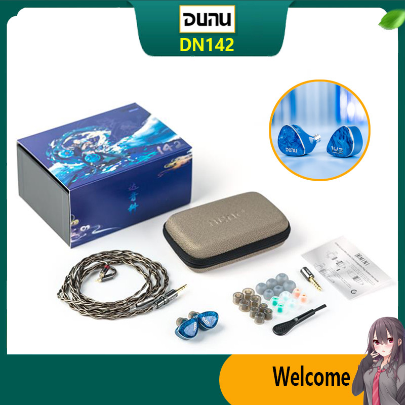 DUNU DN142 1DD + 4BA + 2 Planar Tribrid Drivers In-ear หูฟัง 3.5+4.4 มม.Q-Lock Mini สายปลั๊กแบบถอดเป