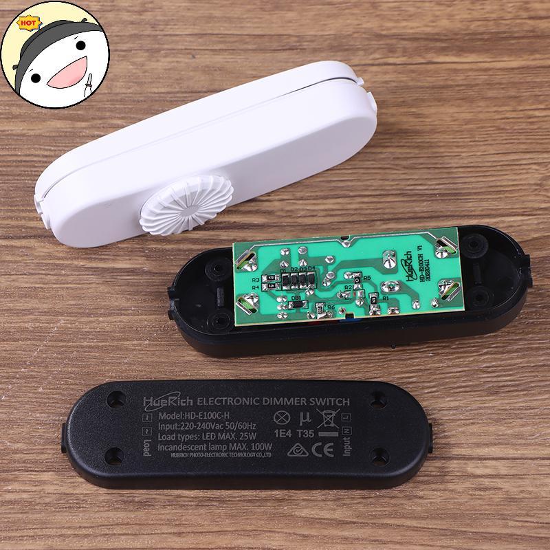 Lanf EU LED Dimmer 120 V/220 V Full Range Rotary Dimmer โคมไฟอินไลน์สําหรับโคมไฟตั้งโต๊ะ/หลอดไฟ LED/