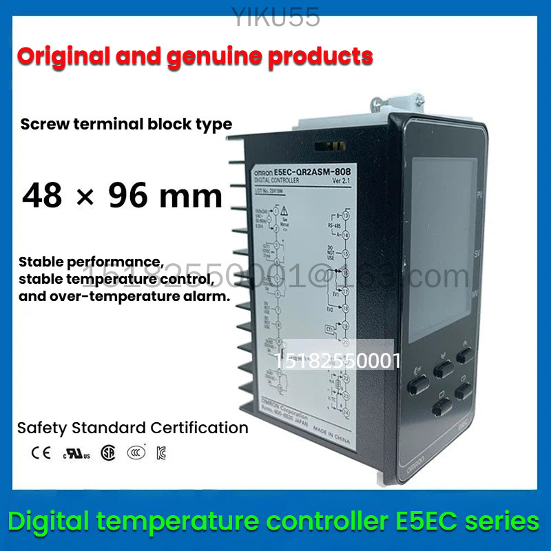 OMRON เครื่องควบคุมอุณหภูมิ E5EC-RR2ASM-808/QR2ASM/CX/PR/CR2ASM-800 820