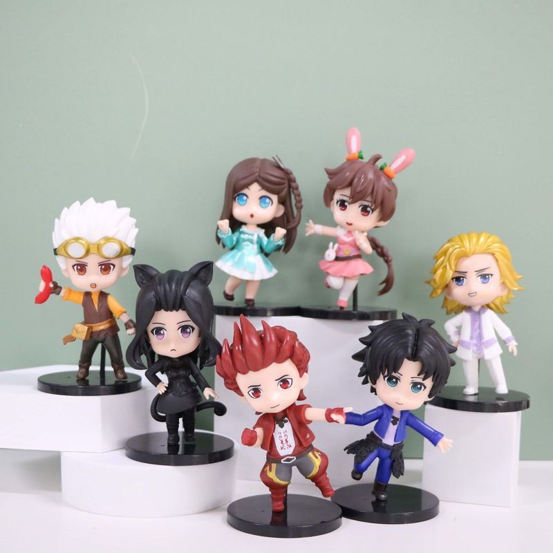 Douluo แผ่นดินใหญ่รูป Tang San Xiaowu รูป Shrek Seven Monsters ของเล่นตุ๊กตาอะนิเมะตกแต่งของขวัญวันเ