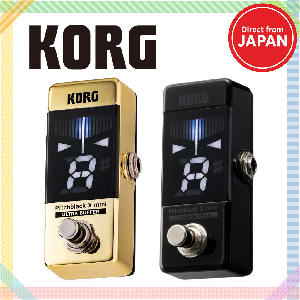 KORG Pitchblack X Mini Guitar/Bass Pedal Tuner Strobe Tuner PB-X-MINI