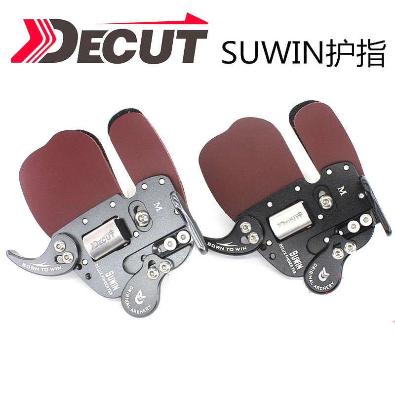 Finger Guard Recurve Bow Archery Finger Guard Double Layer Cowhide Finger Guard Adjustable Support C