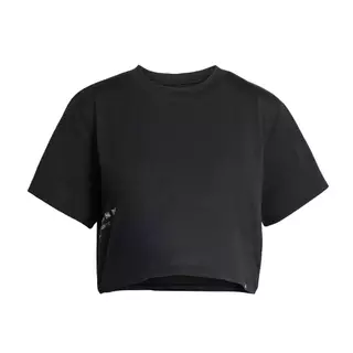 adidas Gym & Training เสื้อยืดพิมพ์ลาย CLIMACOOL POWER TRAINING ผู้หญิง สีดำ KB9396