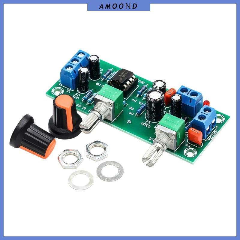 AMOOND ซับวูฟเฟอร์ Preamp Circuit Board Single Power 10-24V ความถี่ 22Hz 210Hz และ Op Amp แทนที่สําห
