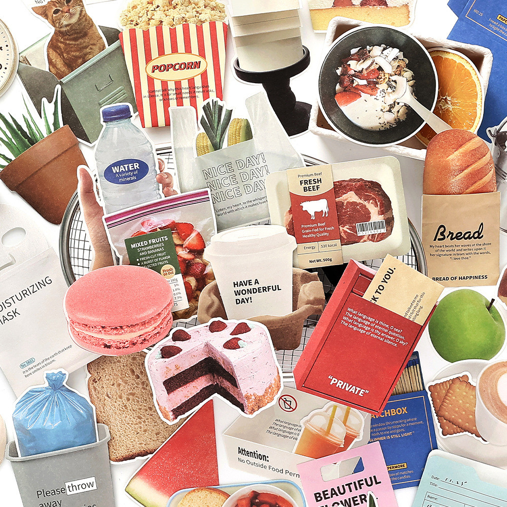 PaperMore Material Pack Fun Daily Creative Life Small Things Theme Handbook พื้นหลังฐานกระดาษหมายเหต