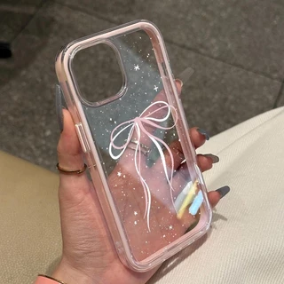 โค้งคำนับ เคสไอโฟน สำหรับ IPhone 15 11 13 7Plus 12 16 14 Pro Max 8Plus XR XS X Max 16 7 8 Plus เคสโทรศัพท์สองในหนึ่ง