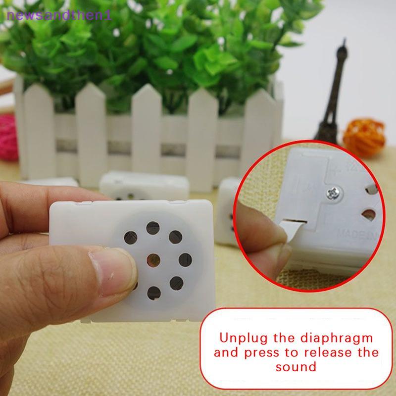 Newsandthen1 กล่องเสียงสําหรับตุ๊กตาสัตว์บันทึกโมดูลเสียง Plush Voice Message Recorder บันทึกเสียงที