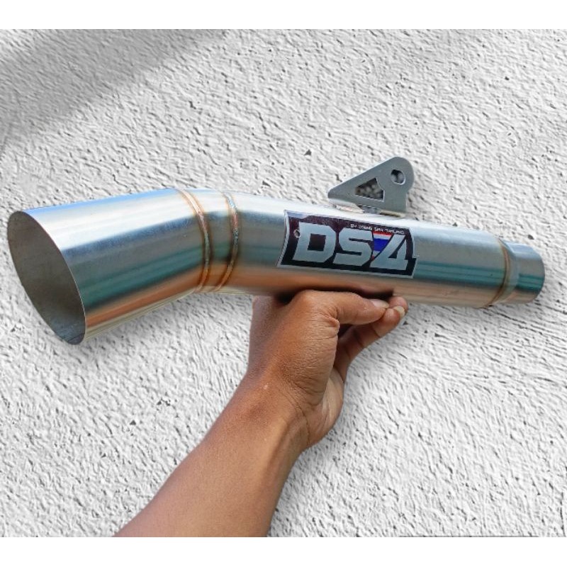 DS4/DAENG4 SUPER PIPE STAINLESS CANISTER เฉพาะ INLET 51 MM DS4 UNIVERSAL MOTORCYCLE