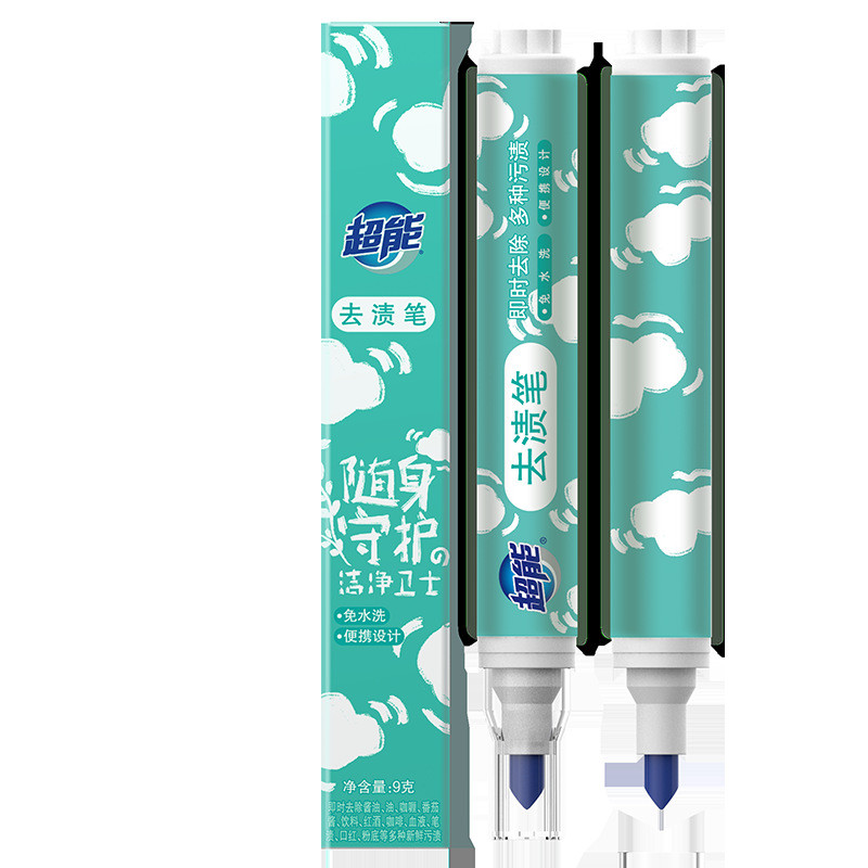 Purifying Super Portable Stain Remover Pen 9g ผงซักฟอกทําความสะอาดปราศจากน้ําที่มีประสิทธิภาพการลบน้