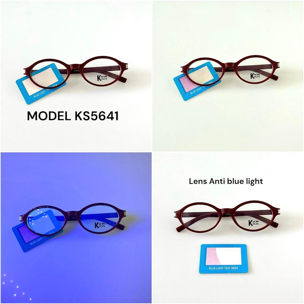 KKR EYEWEAR | Anti blue light KS5641 (ไม่เปลี่ยนสี)เลนส์กรองแสงสีฟ้า ถนอมดวงตาจากแสงหน้าจอคอมพิวเตอร์ โทรศัพท์มือถือ รูปที่ 4