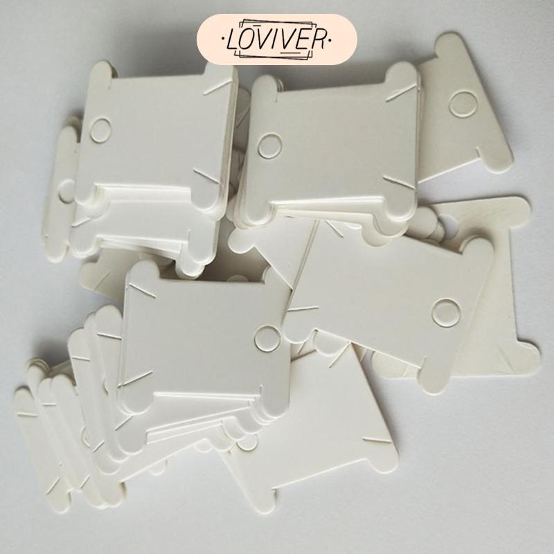 200 Hard Floss Bobbins Winder ด้าย Bobbin เย็บอุปกรณ์เสริม Spool