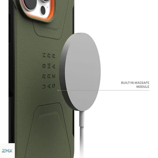 UAG เคสแม่เหล็กที่ทนทานพลเรือนสําหรับ iPhone 16 Pro Max /15/14/13 เคสชาร์จกันกระแทกกันลื่นฝาครอบป้องกันแบบบาง
