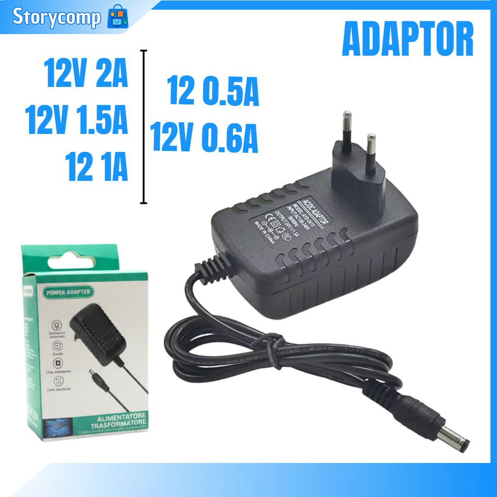 12V 2A 1.5A 1A 0.6A 0.5A Universal 12 โวลต์ DC Power Supply Adapter สําหรับกล้องวงจรปิด WiFi Router 