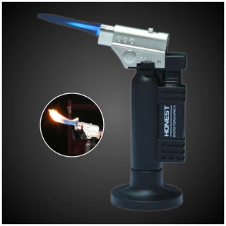 ไฟแช็กแก๊ส หัวพ่น Jet Flame ไฟแรง ปรับระดับได้ ฐานตั้งได้ เติมแก๊สได้ ไฟแช็ค เจ็ท มีฐานตั้ง วางใช้งานได้สะดวก
