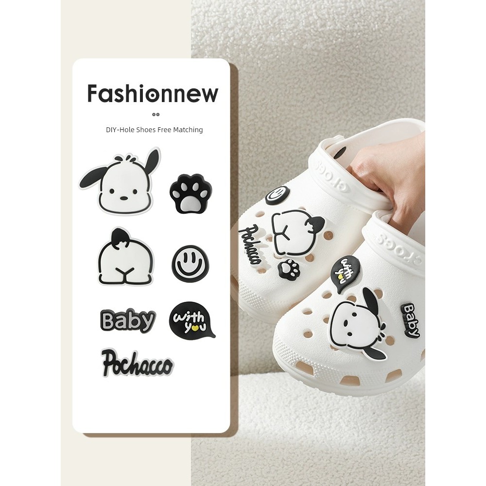 จิบบิท จิบิ รองเท้า Crocs crocs crocs เจาะรูถอดได้