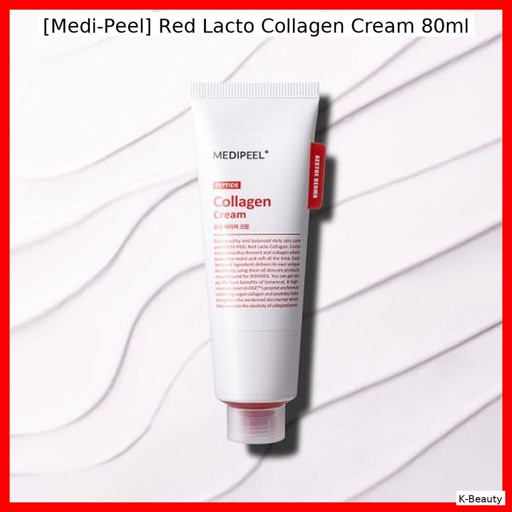 [Medic-Peel] Red Lacto Collagen Cream 80ml / ครีมคอลลาเจนเกาหลี / ปรับปรุงความยืดหยุ่นโดย K-Beauty