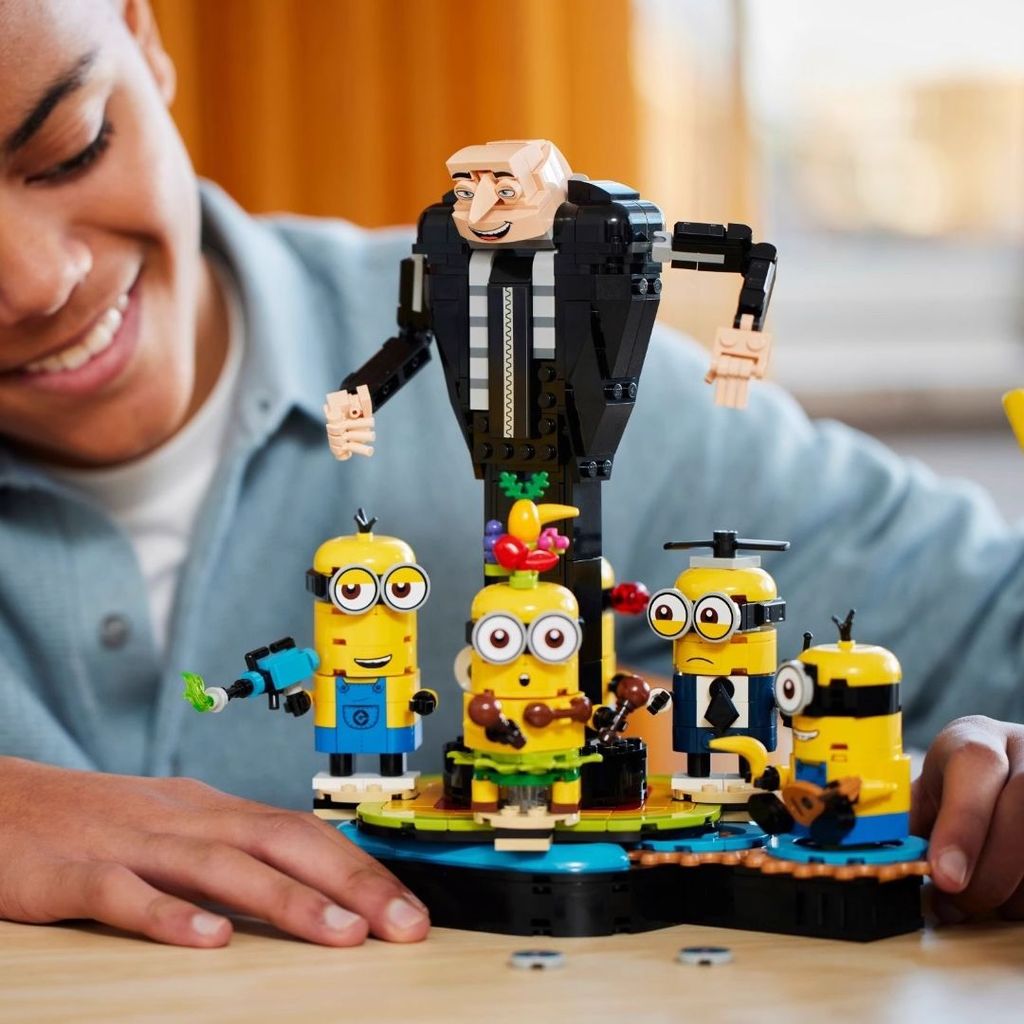 เข้ากันได้กับเลโก้ Despicable Me 4 Gru และ Minions 75582 เด็กการศึกษาประกอบของเล่นของขวัญสําหรับชายห