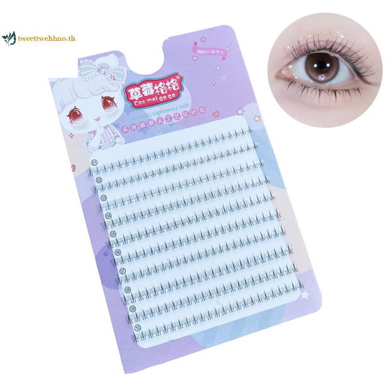 Tweetwehhno Lower Lashes ธรรมชาติ Lower Lashes Segmented Lower Lashes เดี่ยวขนตาการ์ตูน Lower Lashes